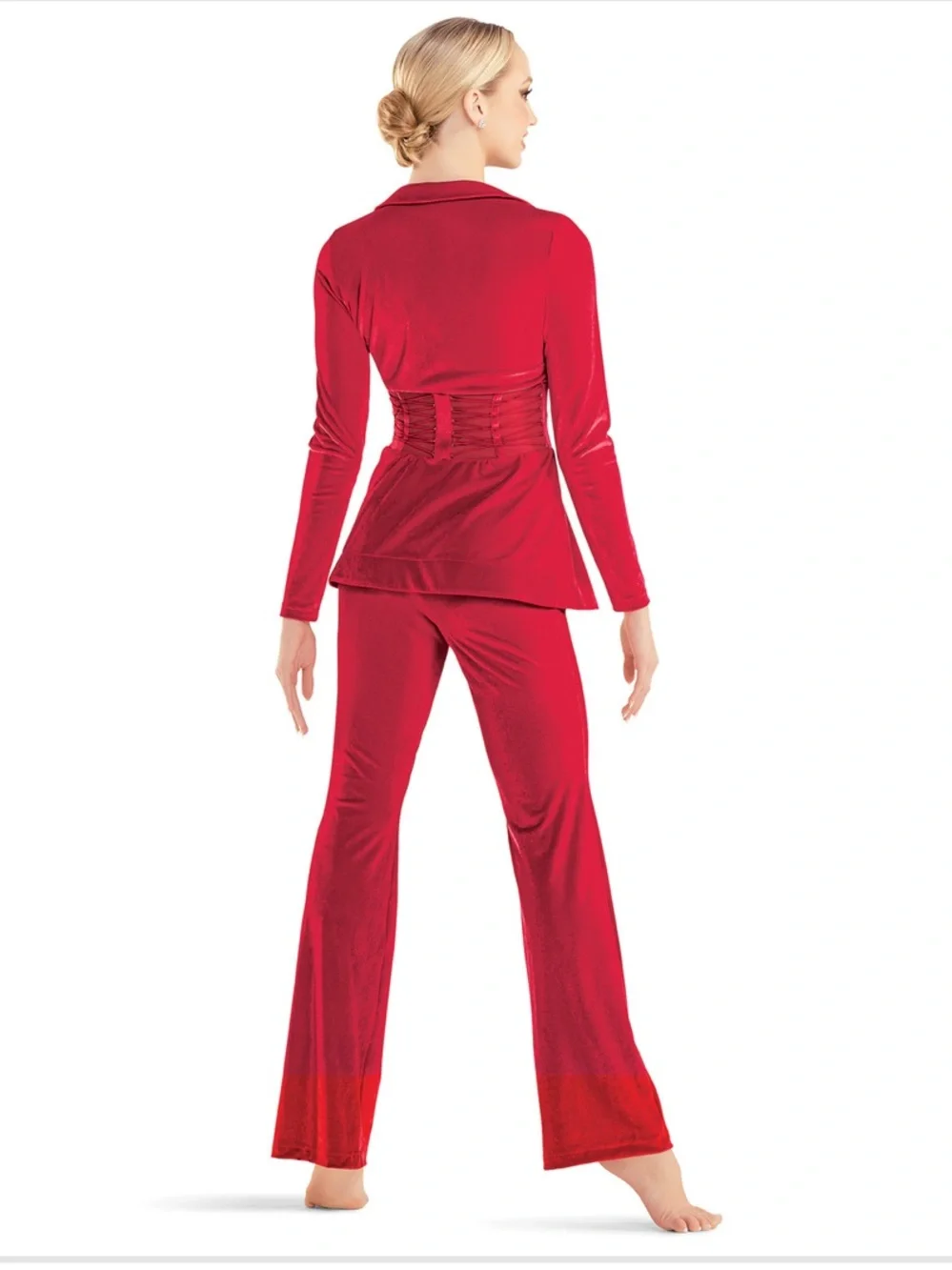 Tenth House Ambition Red Velvet 3-Piece Dance Costume TH23115 AM